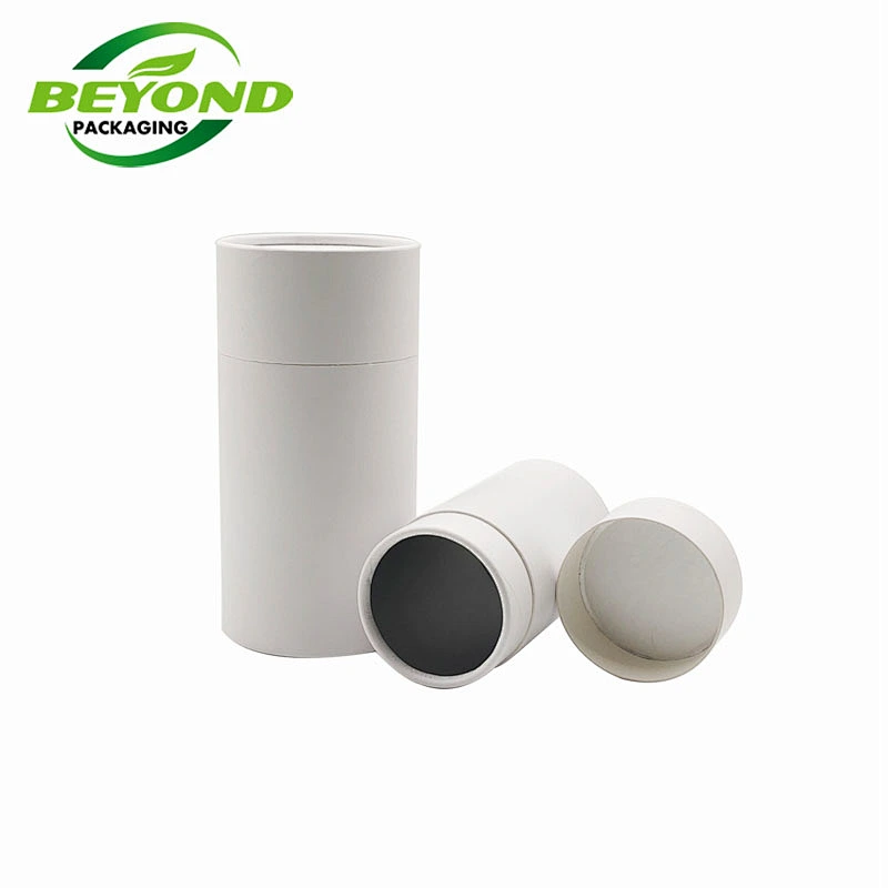Hermetic Custom Round Paper Packaging with Biodegradable Food Grade Paper Box Airtight Spice Container