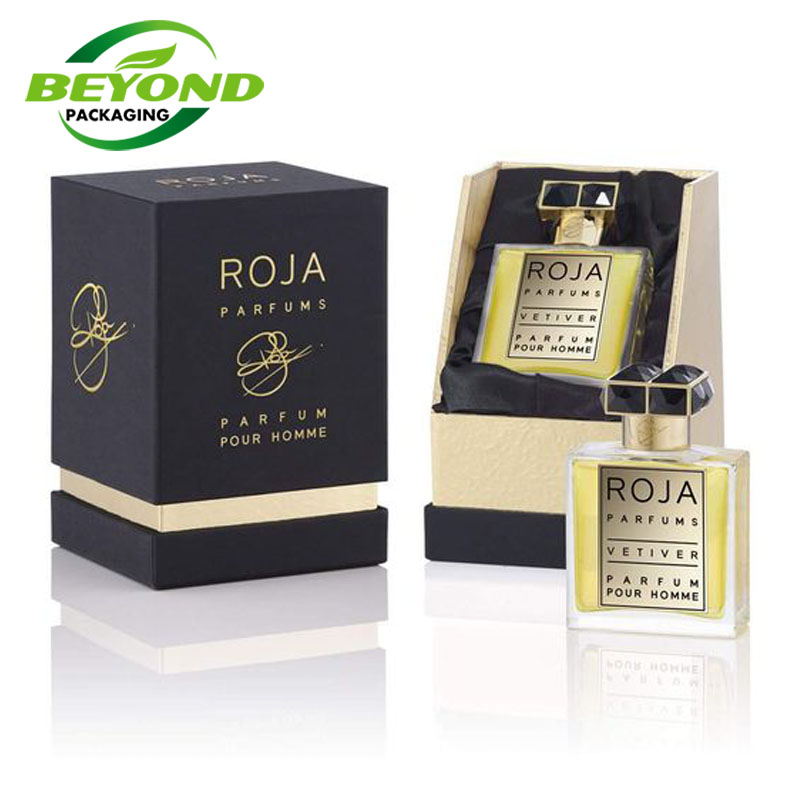 Luxury Packaging Rigid Cardboard High Quality Gift Boxes Perfume Bottle Packaging With Log Printing