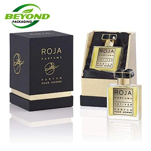 Luxury Packaging Rigid Cardboard High Quality Gift Boxes Perfume Bottle Packaging With Log Printing