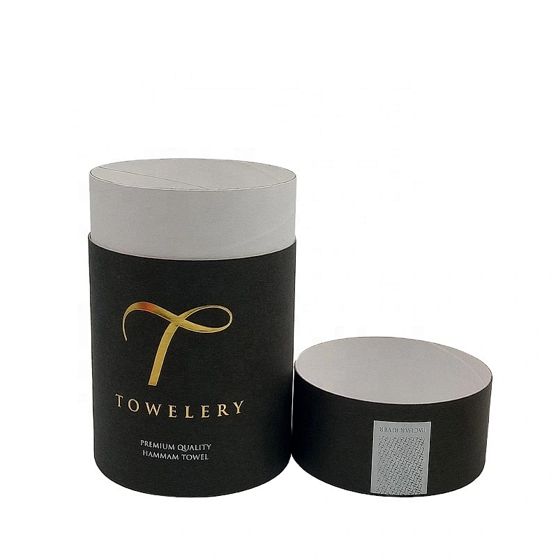Manufacturer wholesale price cylinder pre roll packaging black cardboard hoodie paper tube gift boxes for mitten