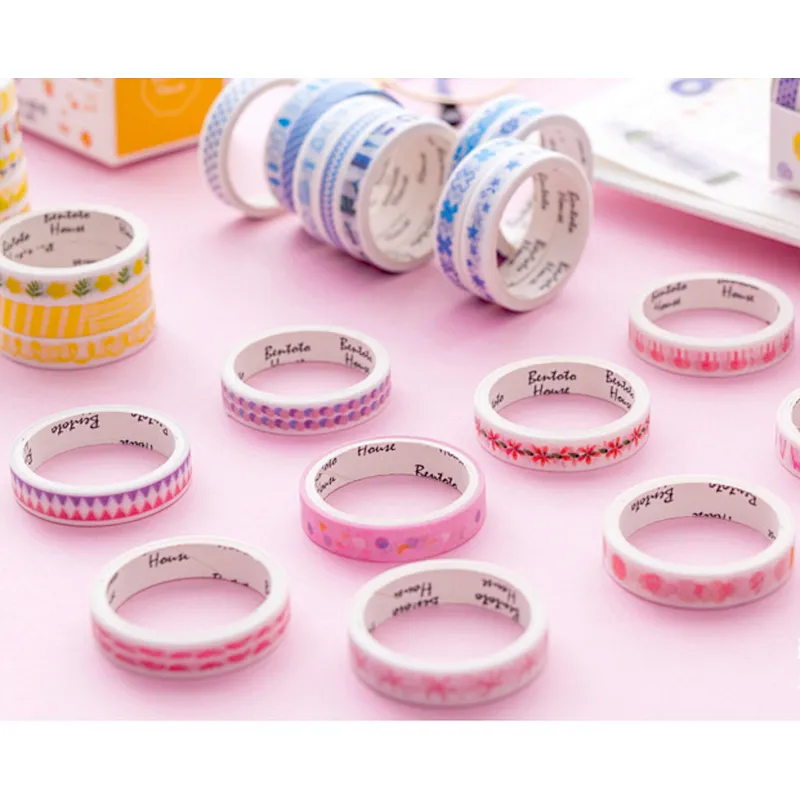 Recycled Self Adhesive DIY Waterproof Paper Sticker Decorative Custom Printing Make Cute Washi Tape