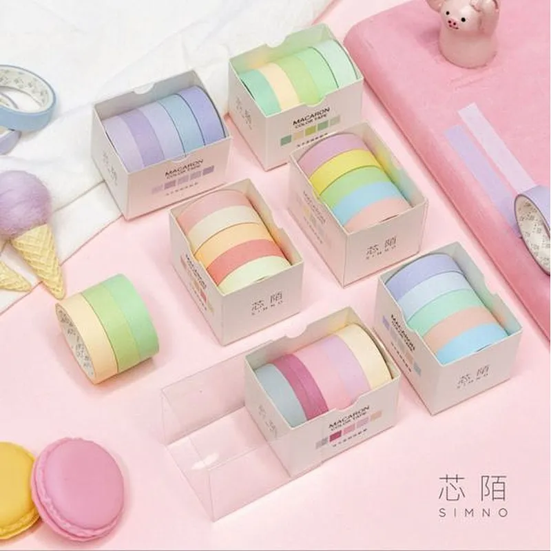 Recycled Self Adhesive DIY Waterproof Paper Sticker Decorative Custom Printing Make Cute Washi Tape