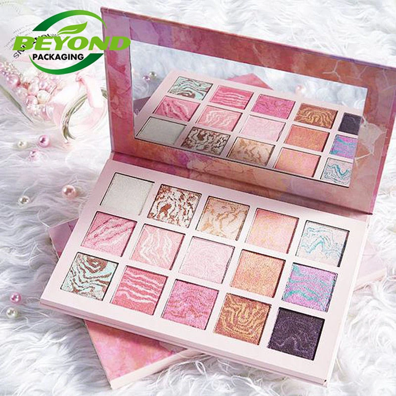 Customized Cardboard Magnetic Closure Box Design Printed Empty eyeshadow Palette Packaging Box With Logo