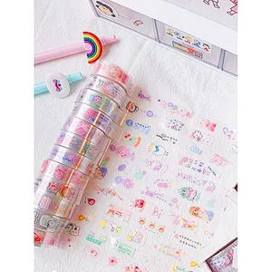 Wholesale Printed Cute Kawaii Hot Sale Washi Tape Suppliers Transparent DIY Crafts and Gift Wrapping