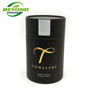 Manufacturer wholesale price cylinder pre roll packaging black cardboard hoodie paper tube gift boxes for mitten