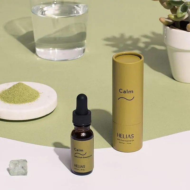 Recycled Biodegradable Customized Cardboard Paper Tube Skin Care Cosmetics Packaging For Glass Dropper Bottle