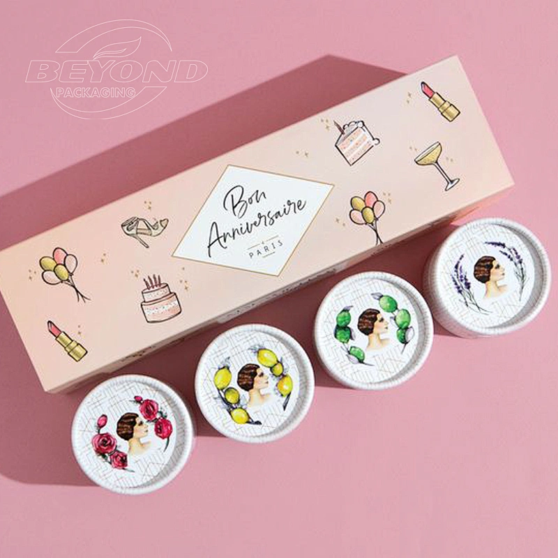 Wholesale Luxury Kraft Cylinder Paperboard Childproof Tube Packaging Paper Cosmetic Canister Cylinder Packaging Box