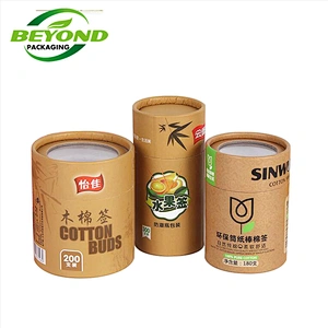 High Quality Beautiful Design Kraft Cardboard Cylinder Core Tube Round Hat Box With Clear Window/Lid For Clothes Packaging