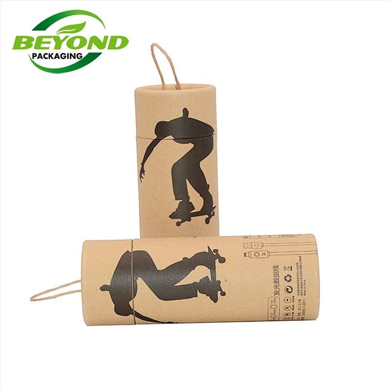 Custom Eco Friendly Recyclable Food Grade Stick Cylinder Packaging Cardboard Container Kraft Paper Tube