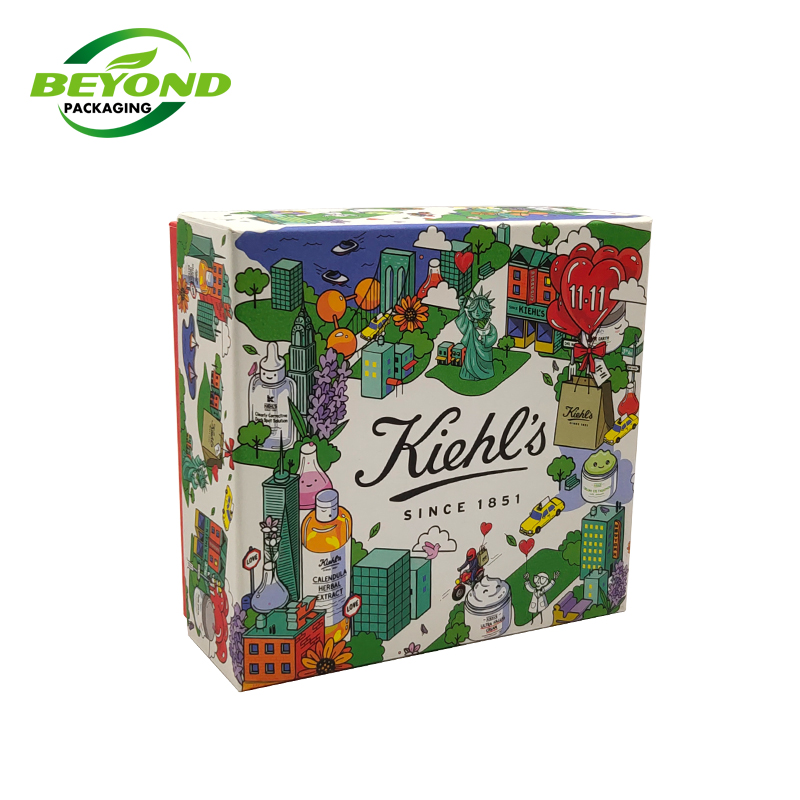 2022 Hot Sale Luxury Beauty Cardboard Christmas Eve Gift Packaging Box Custom Design Lid and Base Style With Logo