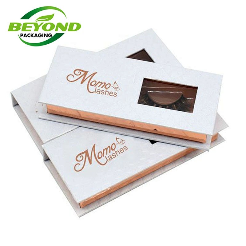 Luxury High Quality Cardboard Custom Printed Eyelash Packaging Box Empty Magnetic Closure Boxes Make Your Own Eyelash Box