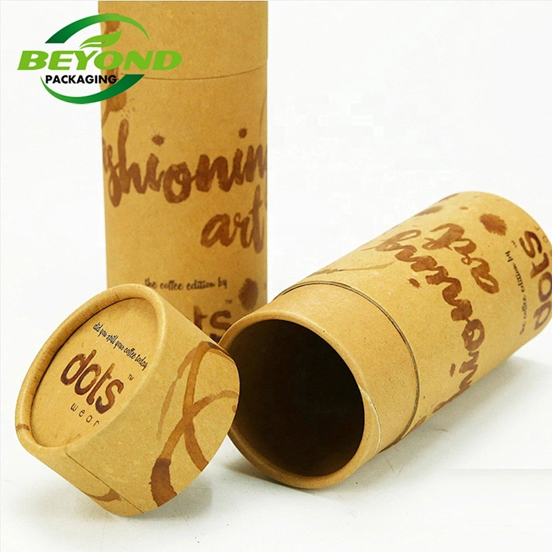 CMYK custom cylinder round craft paper cylindrical packaging cardboard tube for menstrual cups ecommerce