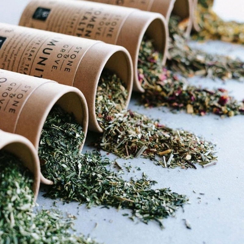 New Design Rigid Cardboard Round Cylinder Brown Kraft Paper Tube For Tea