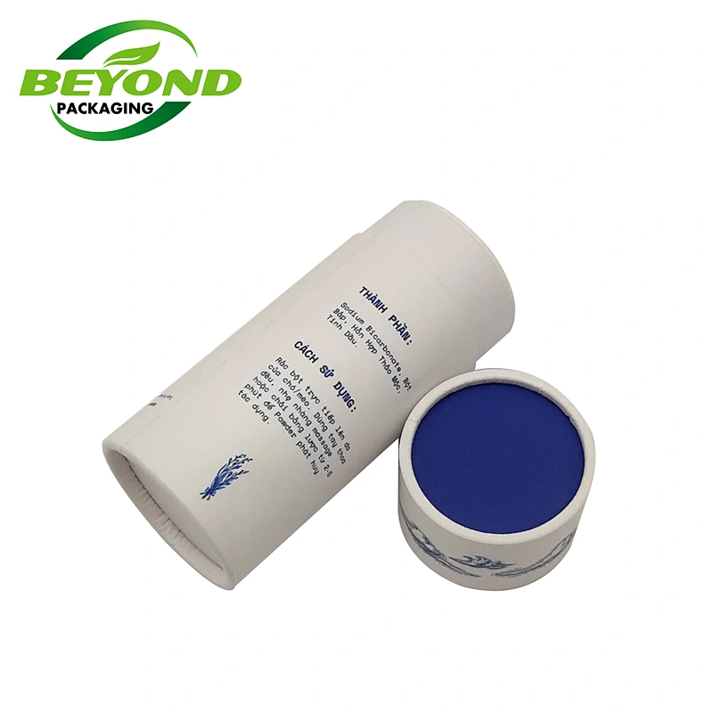 Kraft Paper Custom Printing Eco Sea Salt Powder Food Packaging Cardboard Empty Paper Tube with Top Shaker/Sifter