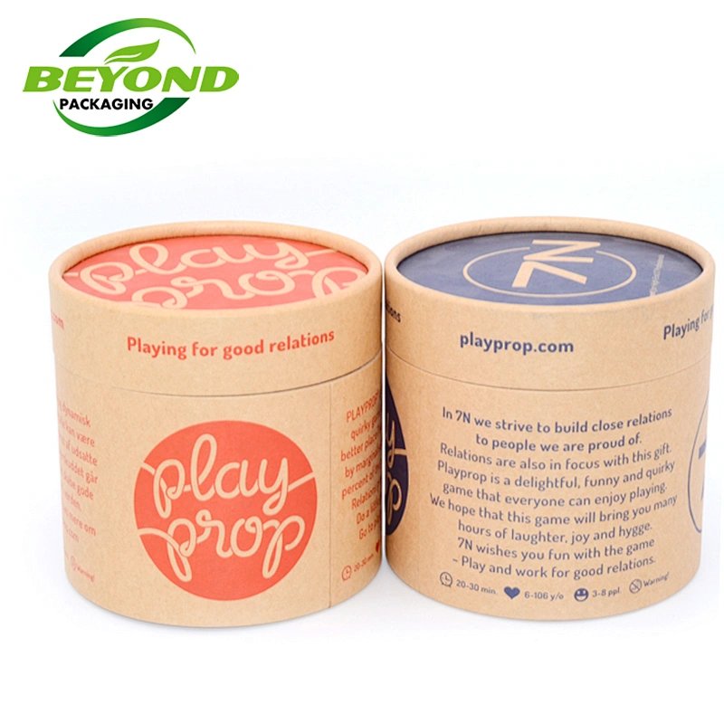 Hot Sale Biodegradable Round Kraft Paper Tube Cylinder Shaped Custom Colorful Printing Papertube packaging