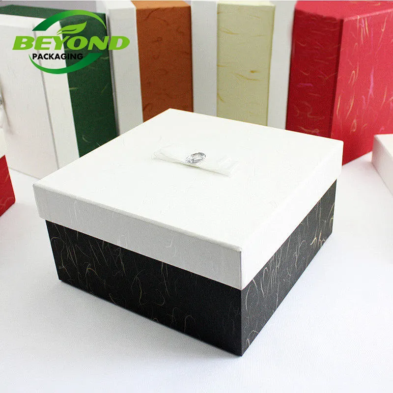 Custom Design Kraft Cardboard Square Paper Box Base and Lid Box For Electronic Project U Disk Product