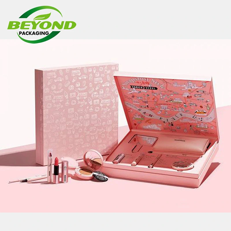 Customized Cardboard Magnetic Closure Box Design Printed Empty eyeshadow Palette Packaging Box With Logo