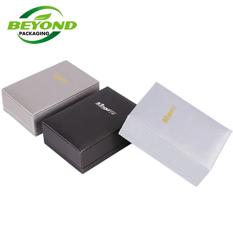 Custom Design Kraft Cardboard Square Paper Box Base and Lid Box For Electronic Project U Disk Product