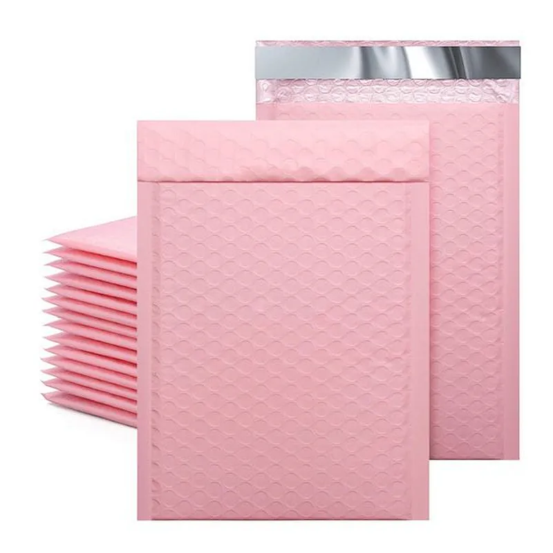 Biodegradable air padded bubble envelope custom logo print bubble mailers courier delivery package clothing shipping bags
