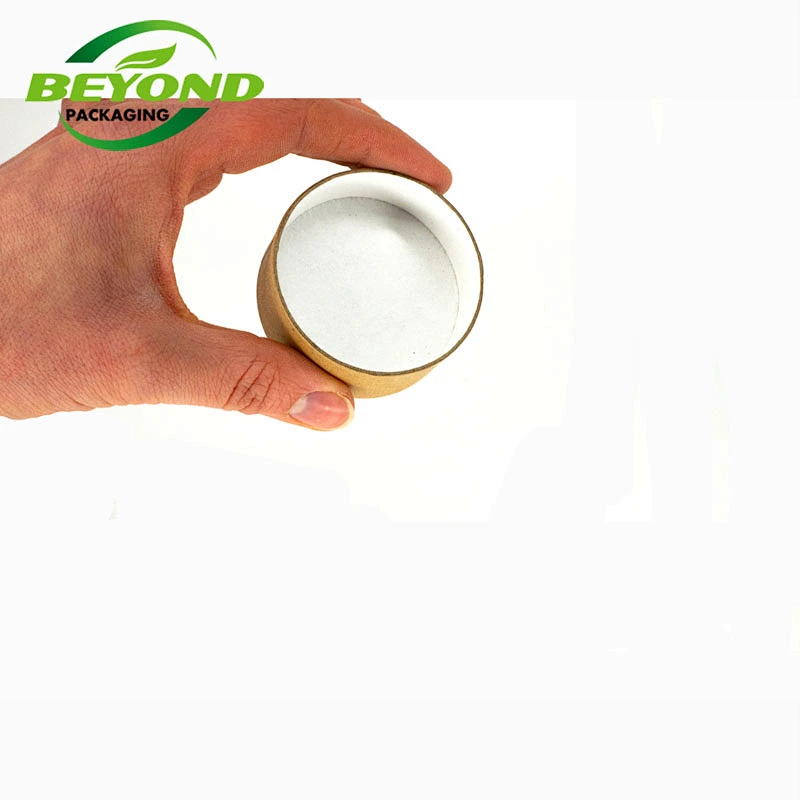 Biodegradable Kraft cardboard Wax Paper Lining Food Packaging Recycled Cylinder Core Boxes Tubes With Shaker For Spices