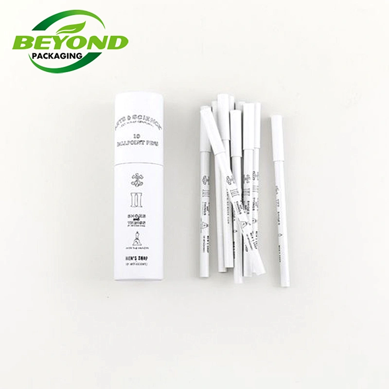 Recycled Kraft Core Wholesale Custom Printing Cardboard Cylinder Pen Pencil Packaging Storage Box