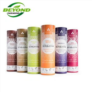 Customized Eco Friendly Cardboard Round Kraft Paper Tube Package With Push Up Tubes Design For Lip Balm Packaging