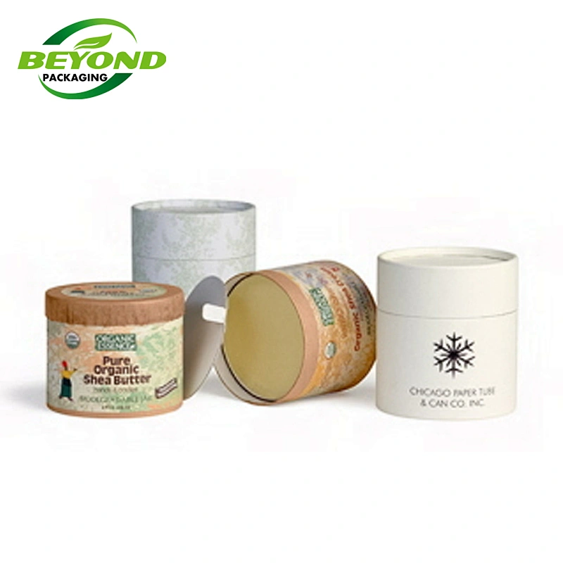 Eco Friendly Powder Puff Paper Tube Customized Food Grade Aluminum Liner Paper Cardboard Tubes Packaging