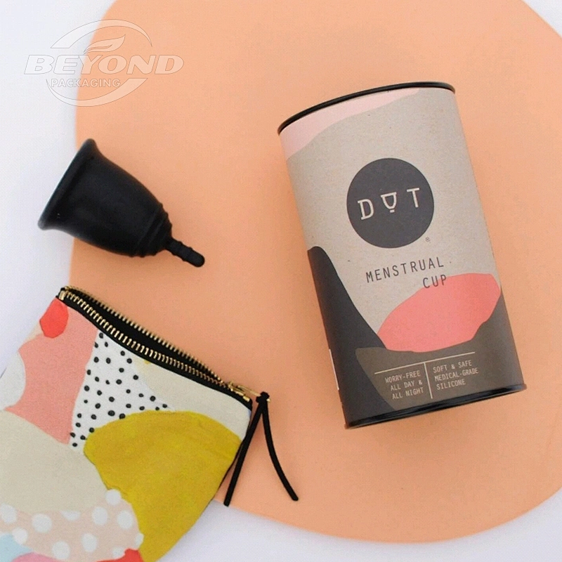 wholesale custom printing luxury cylinder cardboard gift perfume packaging round white gift paper box