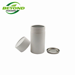 Hermetic Custom Round Paper Packaging with Biodegradable Food Grade Paper Box Airtight Spice Container