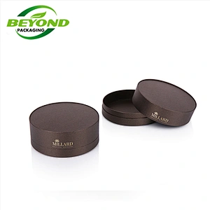 Empty luxury custom printing paper tube container cosmetic packaging With black EVA insert for face cream jar