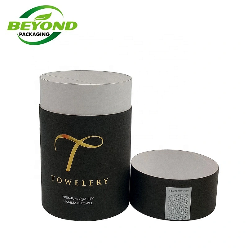 wholesale price CMYK printing brown white black kraft cardboard custom design costume T shirt clear tube packaging for scarf
