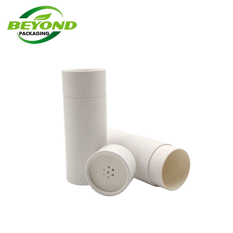 Manufacture Custom Spice Containers with Shaker Lid Cardboard Tube Box Packaging Salt Paper Tube Packaging