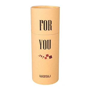 Biodegradable Round Type Cylinder Paper Packaging Tube Box With Custom Printed