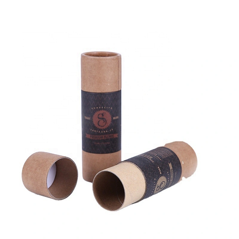 wholesale paper plastic lid shipping brown kraft cardboard grey tube packaging net tubing for makeup brushes for sunglasses