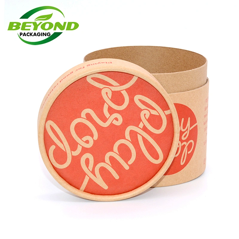 Hot Sale Biodegradable Round Kraft Paper Tube Cylinder Shaped Custom Colorful Printing Papertube packaging