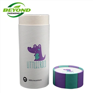 New Wholesale Empty Packaging Tube  Recycled Art Beauty Packaging Tubes Gift Cylinder