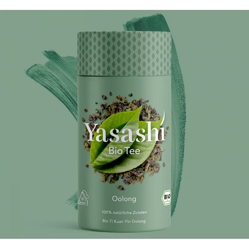 Customized Tea Paper Tube Packaging Food Grade Packaging Cylinder Container For Tea Bag Box Packaging