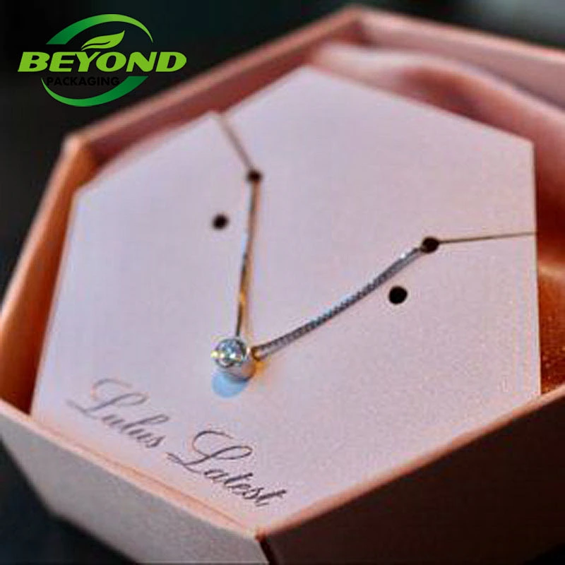 High End Customized Printing Logo Design Rhombus Shape Base And Lid Gift Box Packaging Jewelry Box for Necklace Bracelet Ring