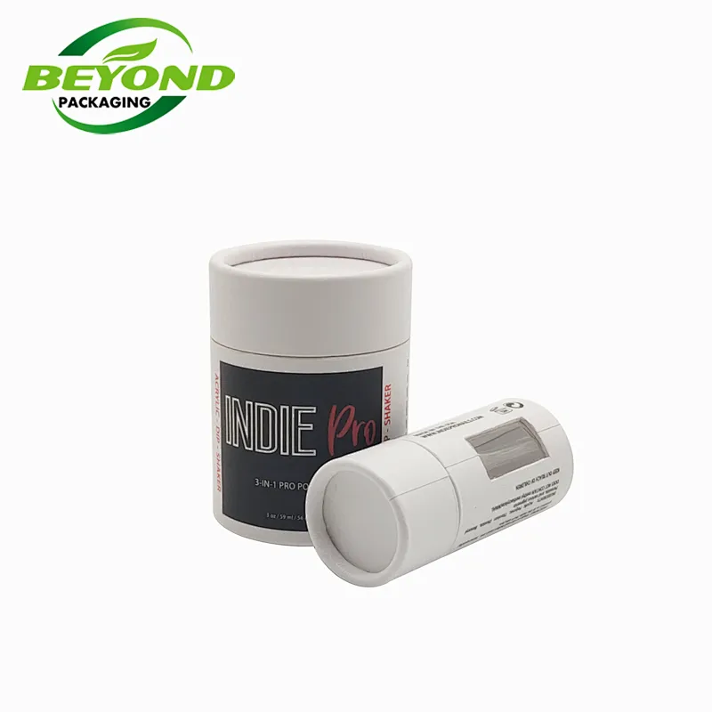 Eco Friendly Cardboard Powder Container Tube Packaging Containers with Shaker Top for Salt Packaging Coated Paper Recyclable