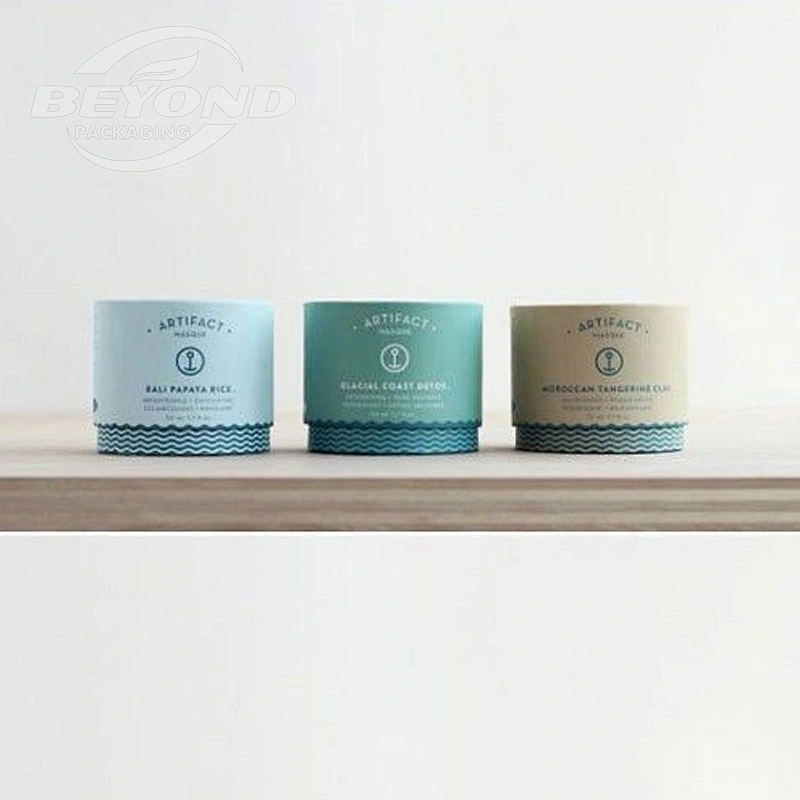Eco Friendly Powder Puff Paper Tube Customized Food Grade Aluminum Liner Paper Cardboard Tubes Packaging