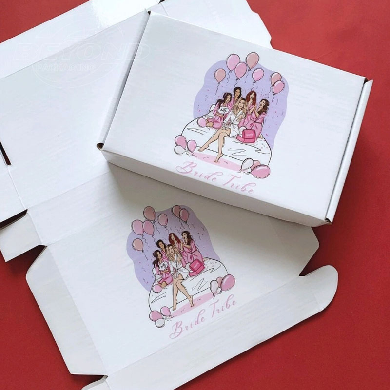 Wholesale Eco Skincare / Beauty / Cloth Packing Mailer Corrugated Paper Custom Logo Printed Gift Delivery Mailing Packaging Box