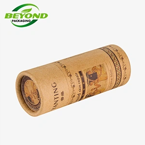 Manufacturer custom recycled Sport Tape Packaging Cans Tennis Ball Golf Ball Packaging Kraft Paper Tube
