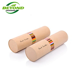 good quality gold silver hot stamping thick black white kraft shipping tubes paper cardboard tubing paper eco packaging beauty