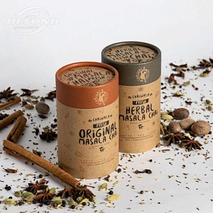 Cheapest Custom Food Grade Customized Size Biodegradable Cardboard Paper Tube For Tea Packaging