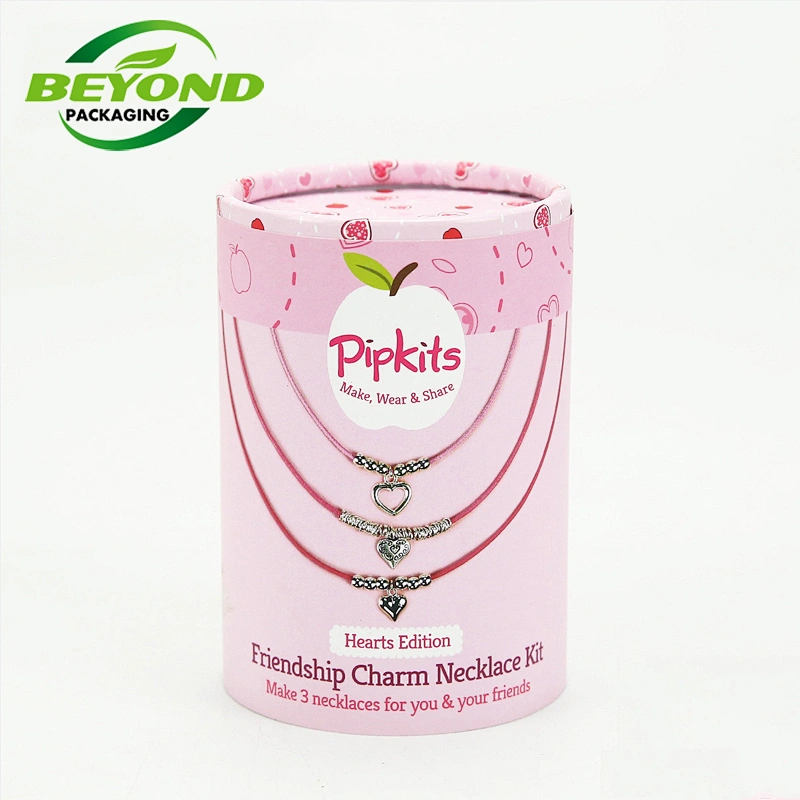Luxury Custom Cardboard Paper Rigid Round Cylinder Tube Christmas Praline Chocolate Gift Box Pack