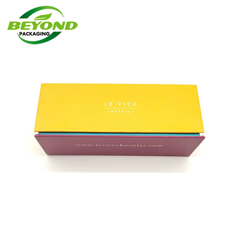 Wholesale Luxury Custom Design Colorful Cardboard Magnetic Closure Gift Small Box For Macaron Packaging With  Clear Lid Window