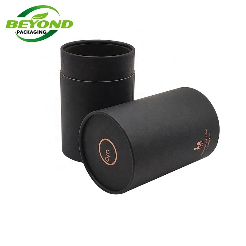 Custom Printed Luxury Alcohol Wine Round Cylinder Candle Cardboard Paper Tube Gift Packaging Box