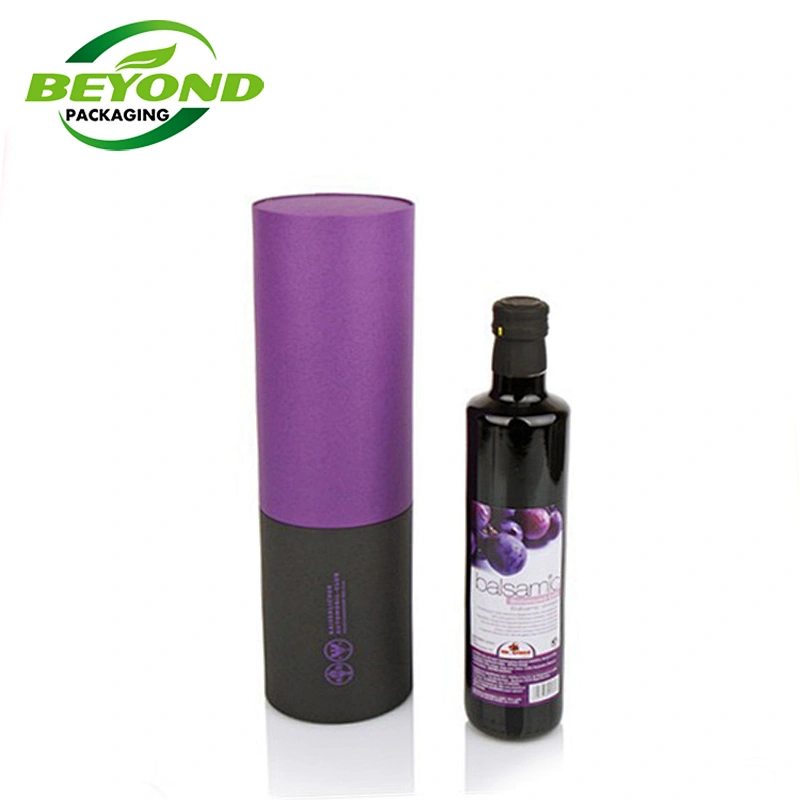 Customized Paper Box Round Tube Paper Tea Cylinder Packaging Box Tube Cylinder Wine Package Kraft Paper Tube