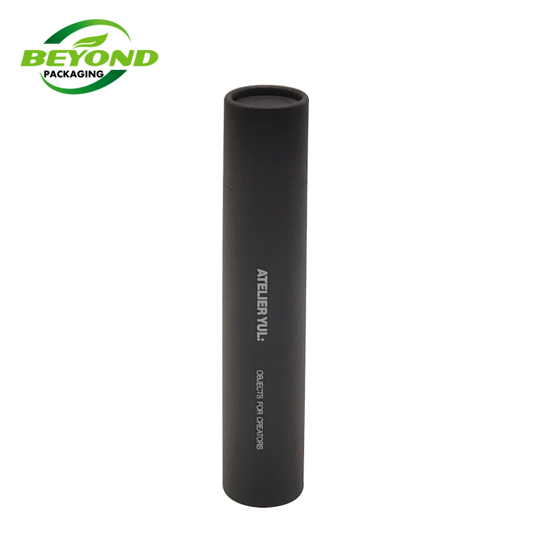 Factory custom eco friendly incense sticks small cylinder kraft paper wrap round cardboard packaging