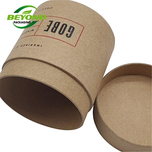 100% Recycled Material Kraft Cardboard Circular Roll Edge Stamping Packaging Paper Tube/Cans